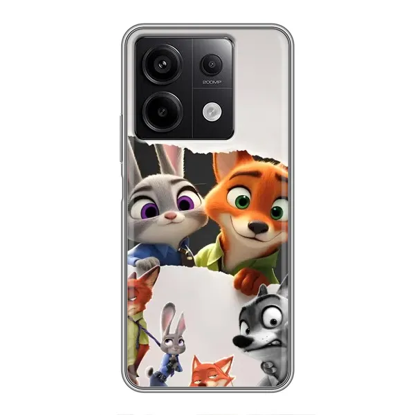 Чехол с рисунком «Персонажи Зоо» для Xiaomi Redmi Note 13 (5G) Чехол с рисунком «Персонажи Зоо» для Xiaomi Redmi Note 13 (5G)