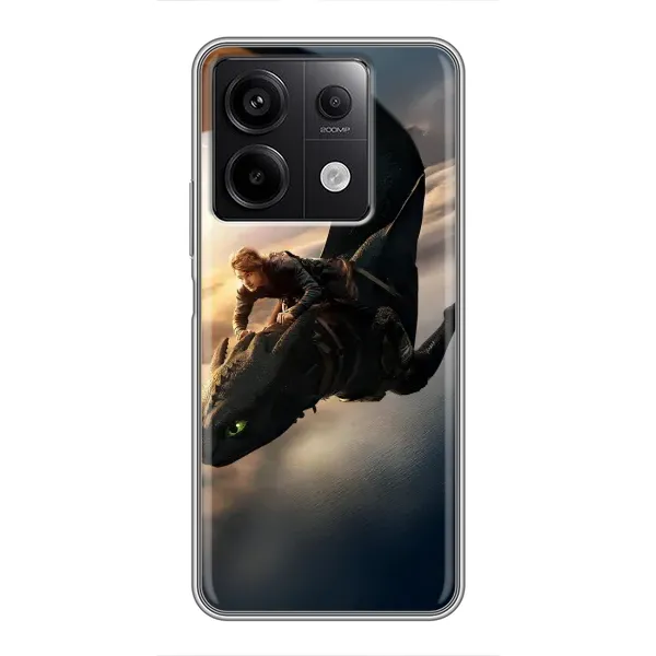 Чехол с рисунком «Полет Беззубика» для Xiaomi Redmi Note 13 (5G) Чехол с рисунком «Полет Беззубика» для Xiaomi Redmi Note 13 (5G)