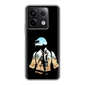 Силиконовый чехол с картинкой "Герой Pubg" на Xiaomi Redmi Note 13 (5G) (Пубг мен)