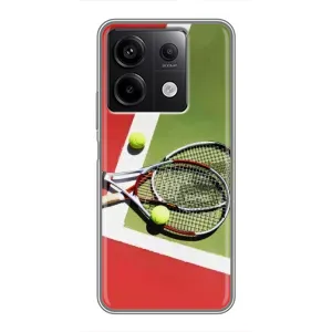 Чехлы с принтом Спортивная тематика для Xiaomi Redmi Note 13 (5G) (Ракетки теннис)