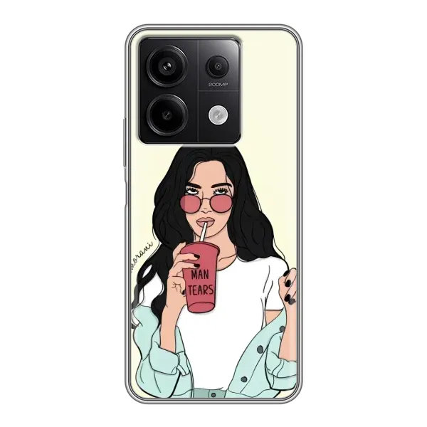 Чехол с рисунком «С напитком» для Xiaomi Redmi Note 13 (5G) Чехол с рисунком «С напитком» для Xiaomi Redmi Note 13 (5G)