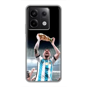 Чехлы Лео Месси Аргентина для Xiaomi Redmi Note 13 (5G) (Счастливый Месси)