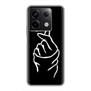 Чохол (Знак сердечка) для Xiaomi Redmi Note 13 (5G) (Сердечко на чорному)