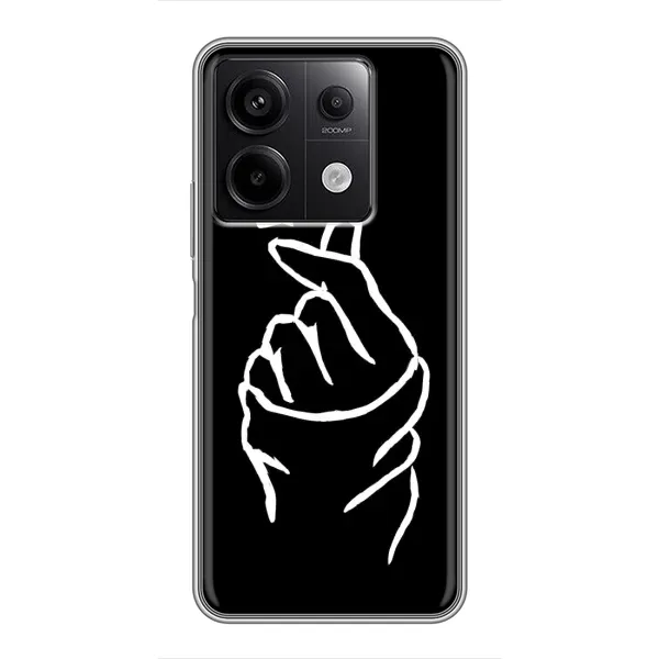 Чехол с рисунком «Сердце на черном» для Xiaomi Redmi Note 13 (5G) Чехол с рисунком «Сердце на черном» для Xiaomi Redmi Note 13 (5G)