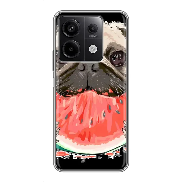 Чехол с рисунком «Смешной Мопс» для Xiaomi Redmi Note 13 (5G) Чехол с рисунком «Смешной Мопс» для Xiaomi Redmi Note 13 (5G)