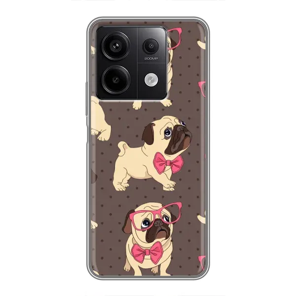 Чехол с рисунком «Собачки Мопсики» для Xiaomi Redmi Note 13 (5G) Чехол с рисунком «Собачки Мопсики» для Xiaomi Redmi Note 13 (5G)