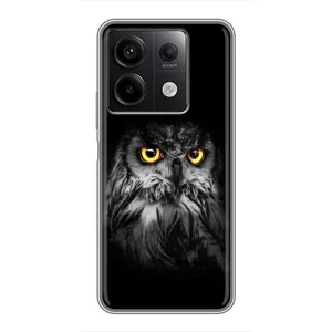 Чохли з принтом СОВИ для Xiaomi Redmi Note 13 (5G) (Сова на чорному)