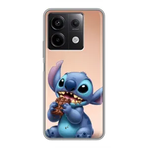 Чехол с рисунком Стич для Xiaomi Redmi Note 13 (5G) (Стич с шоколадом)