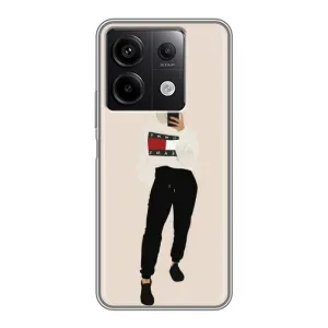 Силиконовый Чехол на Xiaomi Redmi Note 13 (5G) с картинкой Стильных Девушек (Стильная)