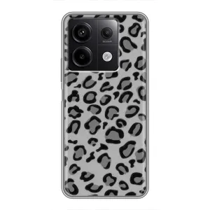 Чехол с леопардовым принтом на Xiaomi Redmi Note 13 (5G) (Темный леопрад)