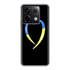 Силиконовый Чехол на Xiaomi Redmi Note 13 (5G) (Я-Украина) (Украинское сердце)