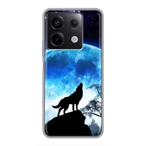 Чохол з Вовком на Xiaomi Redmi Note 13 (5G) (Виє на місяць)