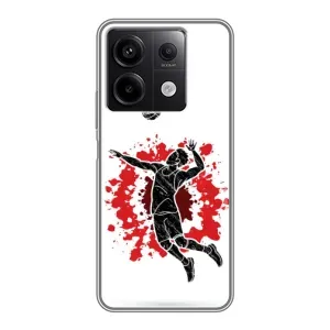 Чехлы с принтом Спортивная тематика для Xiaomi Redmi Note 13 (5G) (Волейболист)