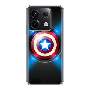 Чехол с Щитом Капитана Америки на Xiaomi Redmi Note 13 (5G) (Яркий Щит Капитана)