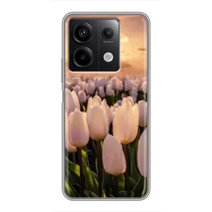 Чохли з картинкою (Тюльпани) на Редмі Нот 13 (5G) (Захід з квітами)