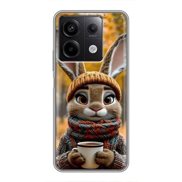 Чехол с рисунком «Зайчик с кофе» для Xiaomi Redmi Note 13 (5G) Чехол с рисунком «Зайчик с кофе» для Xiaomi Redmi Note 13 (5G)