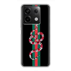 Чохли бренд ГУЧЧІ для Xiaomi Redmi Note 13 (5G) (Змій Гуччі)