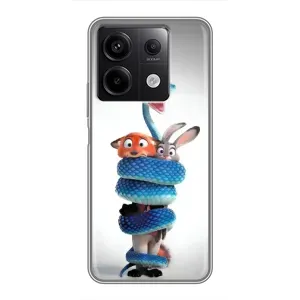 Силиконовый чехол с принтом Зоотрополіс для Xiaomi Redmi Note 13 (5G) (Змея Зоо)