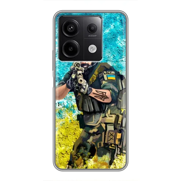 Чехол с рисунком «ЗСУ Воин» для Xiaomi Redmi Note 13 (5G) Чехол с рисунком «ЗСУ Воин» для Xiaomi Redmi Note 13 (5G)