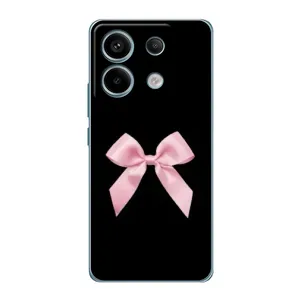 Чехол банты для Xiaomi Redmi Note 13 Pro (5G) (Бант на черном)