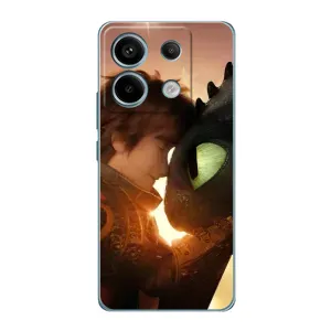 Чехол дракон Беззубик для Xiaomi Redmi Note 13 Pro (5G) (Беззубик и Иккинг)
