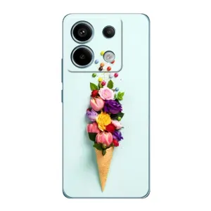 Чохли з тематикою "КВІТИ" на Xiaomi Redmi Note 13 Pro (5G) (Квітка-морозиво)