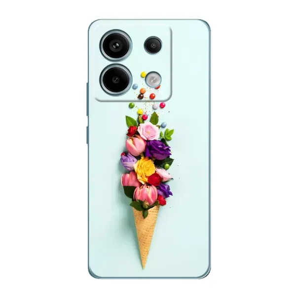 Чехол с рисунком «Цветок-мороженное» для Xiaomi Redmi Note 13 Pro (5G) Чехол с рисунком «Цветок-мороженное» для Xiaomi Redmi Note 13 Pro (5G)