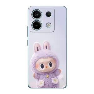 Чехол с принтом Лабубу для Xiaomi Redmi Note 13 Pro (5G) (Фиолетовый Лабубу)