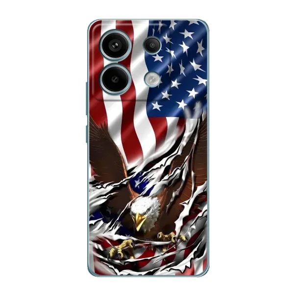 Чехол с рисунком «Флаг USA» для Xiaomi Redmi Note 13 Pro (5G) Чехол с рисунком «Флаг USA» для Xiaomi Redmi Note 13 Pro (5G)