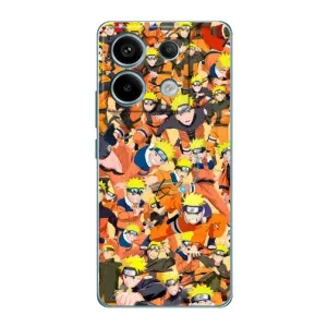 Чехлы с принтом Наруто на Xiaomi Redmi Note 13 Pro (5G) (Коллаж Наруто)