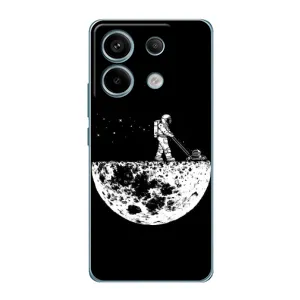 Силіконовый Чохол з принтом "Космонавти" на Xiaomi Redmi Note 13 Pro (5G) (Космонавт)