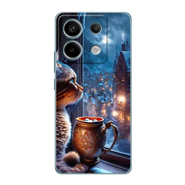 Чехол с рисунком «Кот новогодний» для Xiaomi Redmi Note 13 Pro (5G) Чехол с рисунком «Кот новогодний» для Xiaomi Redmi Note 13 Pro (5G)