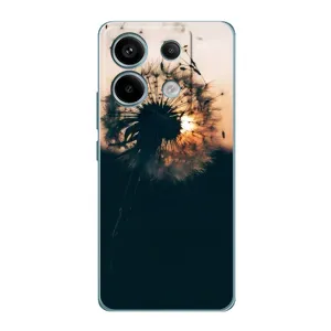 Силиконовый Чехол с одуванчиками на Xiaomi Redmi Note 13 Pro (5G) (Красивый одуванчик)