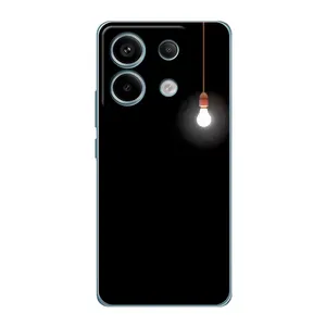 Чохол з картинками на чорному фоні для Xiaomi Redmi Note 13 Pro (5G) (Лампочка)