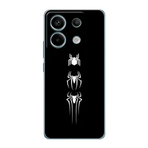 Чехол Супергерой Человека Паука на Xiaomi Redmi Note 13 Pro (5G) (Лого паука)