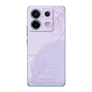 Чехол цветочный дизайн для Xiaomi Redmi Note 13 Pro (5G) (Монстера фиолетовая)