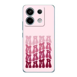 Чехлы на день мамы для Редми Нот 13 Про (5G) (Надпись мама)