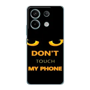 Чехол с Прикольным принтом на Xiaomi Redmi Note 13 Pro (5G) (Не трогай мой телефон)
