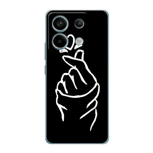 Чехол с рисунком «Сердце на черном» для Xiaomi Redmi Note 13 Pro (5G) Чехол с рисунком «Сердце на черном» для Xiaomi Redmi Note 13 Pro (5G)