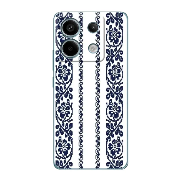 Чехол с рисунком «Синяя вышиванка» для Xiaomi Redmi Note 13 Pro (5G) Чехол с рисунком «Синяя вышиванка» для Xiaomi Redmi Note 13 Pro (5G)
