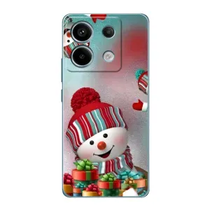 Чехлы на Новый Год Xiaomi Redmi Note 13 Pro (5G) (Снеговик в шапке)