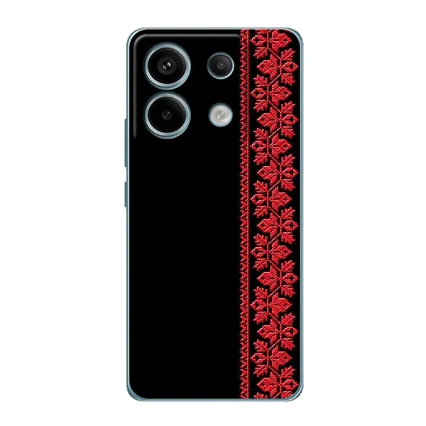 Чехол с рисунком «Вышиванка на черном» для Xiaomi Redmi Note 13 Pro (5G) Чехол с рисунком «Вышиванка на черном» для Xiaomi Redmi Note 13 Pro (5G)