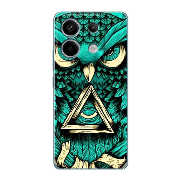 Чехол с рисунком «Зеленая сова» для Xiaomi Redmi Note 13 Pro (5G) Чехол с рисунком «Зеленая сова» для Xiaomi Redmi Note 13 Pro (5G)