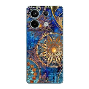 Чохли з сенсом на Xiaomi Redmi Note 13 Pro (5G) (Золоті узори)