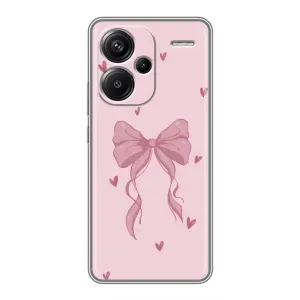 Чохол банти для Xiaomi Redmi Note 13 Pro Plus (Бант на рожевому)