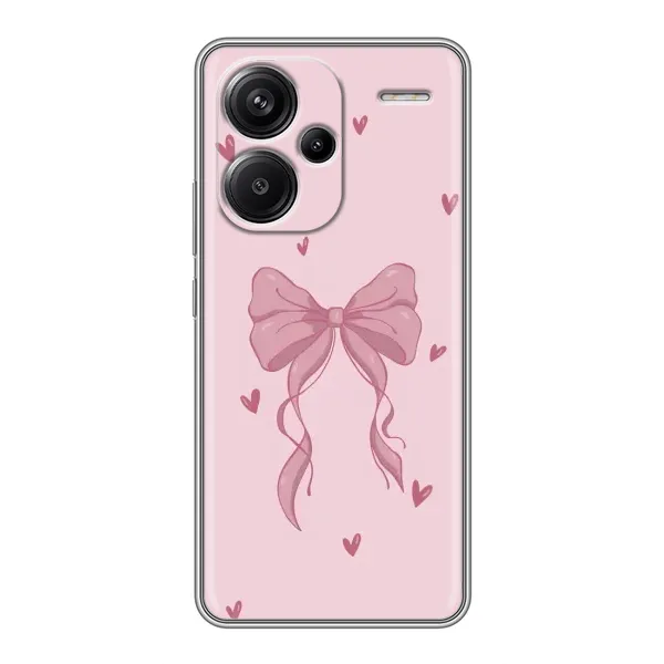 Чехол с рисунком «Бант на розовом» для Xiaomi Redmi Note 13 Pro Plus Чехол с рисунком «Бант на розовом» для Xiaomi Redmi Note 13 Pro Plus