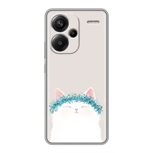 Чехол на тематику: Коты для Xiaomi Redmi Note 13 Pro Plus (Белый котик)