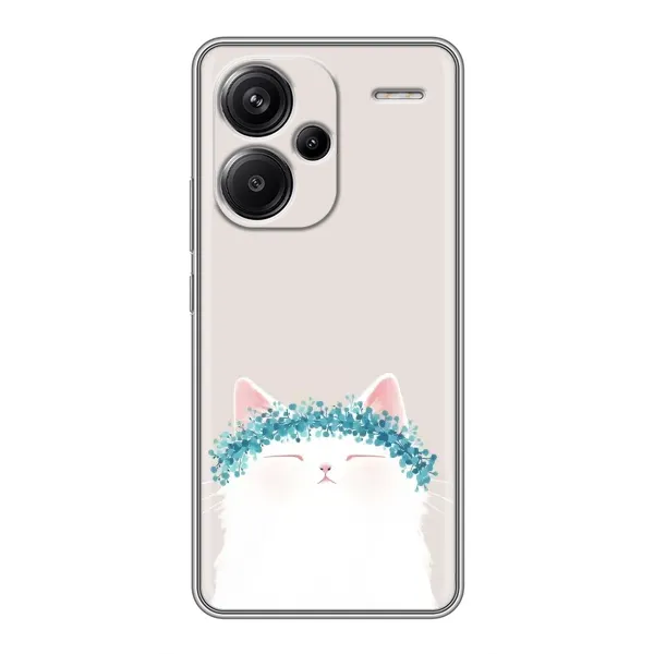 Чехол с рисунком «Белый котик» для Xiaomi Redmi Note 13 Pro Plus Чехол с рисунком «Белый котик» для Xiaomi Redmi Note 13 Pro Plus