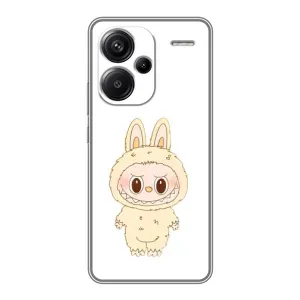 Чехол с принтом Лабубу для Xiaomi Redmi Note 13 Pro Plus (Бежевый Лабубу)