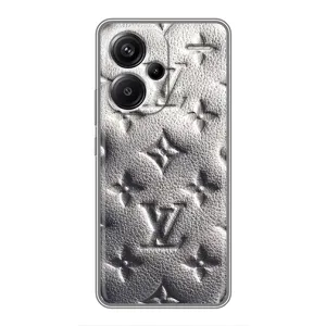 Текстурный Чехол Louis Vuitton для Редми Нот 13 Про Плюс (Бежевый ЛВ)